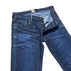 PRPS Rambler Jeans Mens Size 30x32 Blue Denim Japanese Textile Cotton Distressed